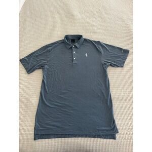 Dunning Golf  Polo Shirt Mens Extra Large XL Blue Gray Spanish Bay‎ Golf